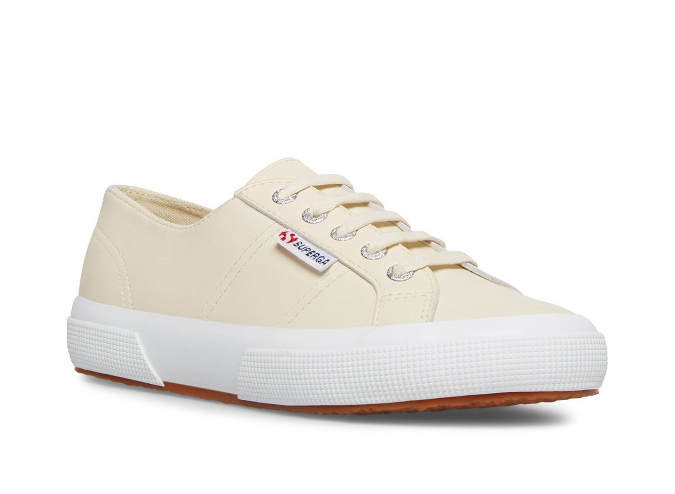 Superga Sneakers Womens - 2750 Naplngcotu Leather - Beige - SQUDW7359